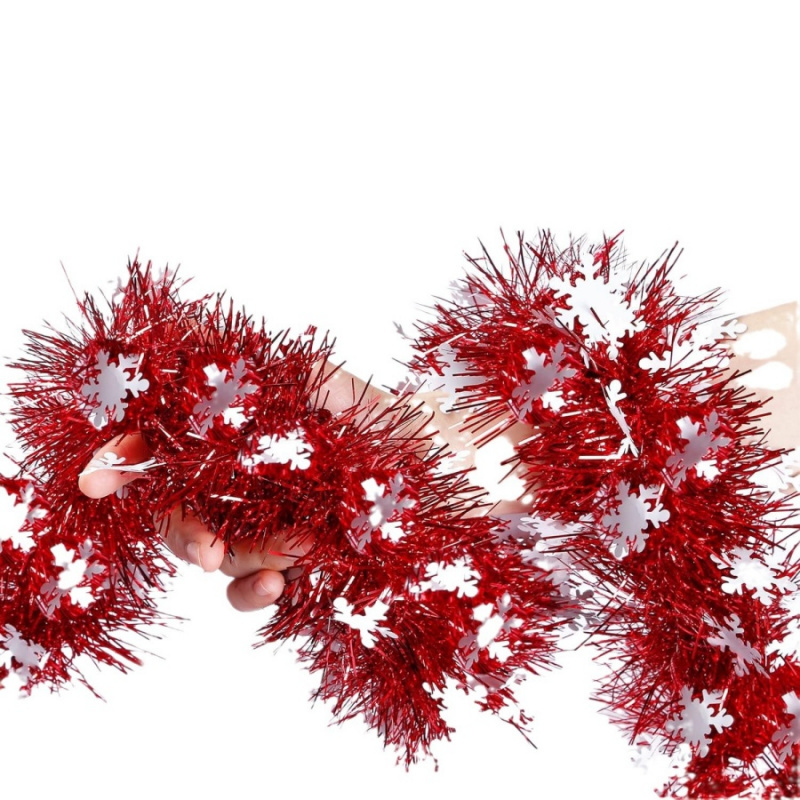 1 st Kerst Klatergoud Sneeuwvl - Tinsel Garland Decoration recensie en prijs