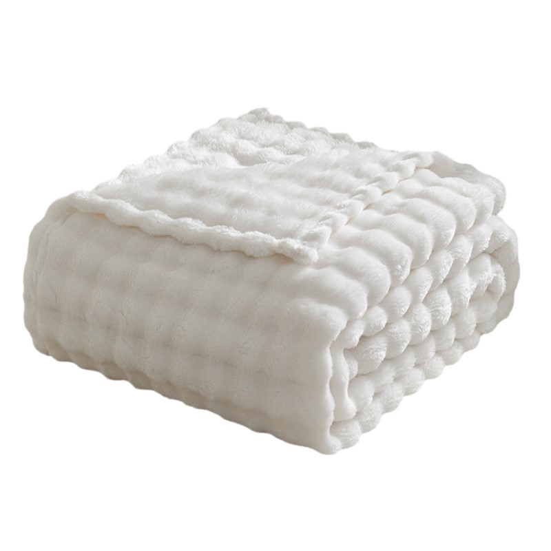 3D Bubbel Witte Pluche Dekens  - Christmas Throw Blanket recensie en prijs