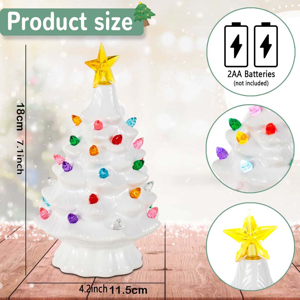 7 Inch Keramisch Kerstdorp Dec - Star Tree Topper recensie en prijs