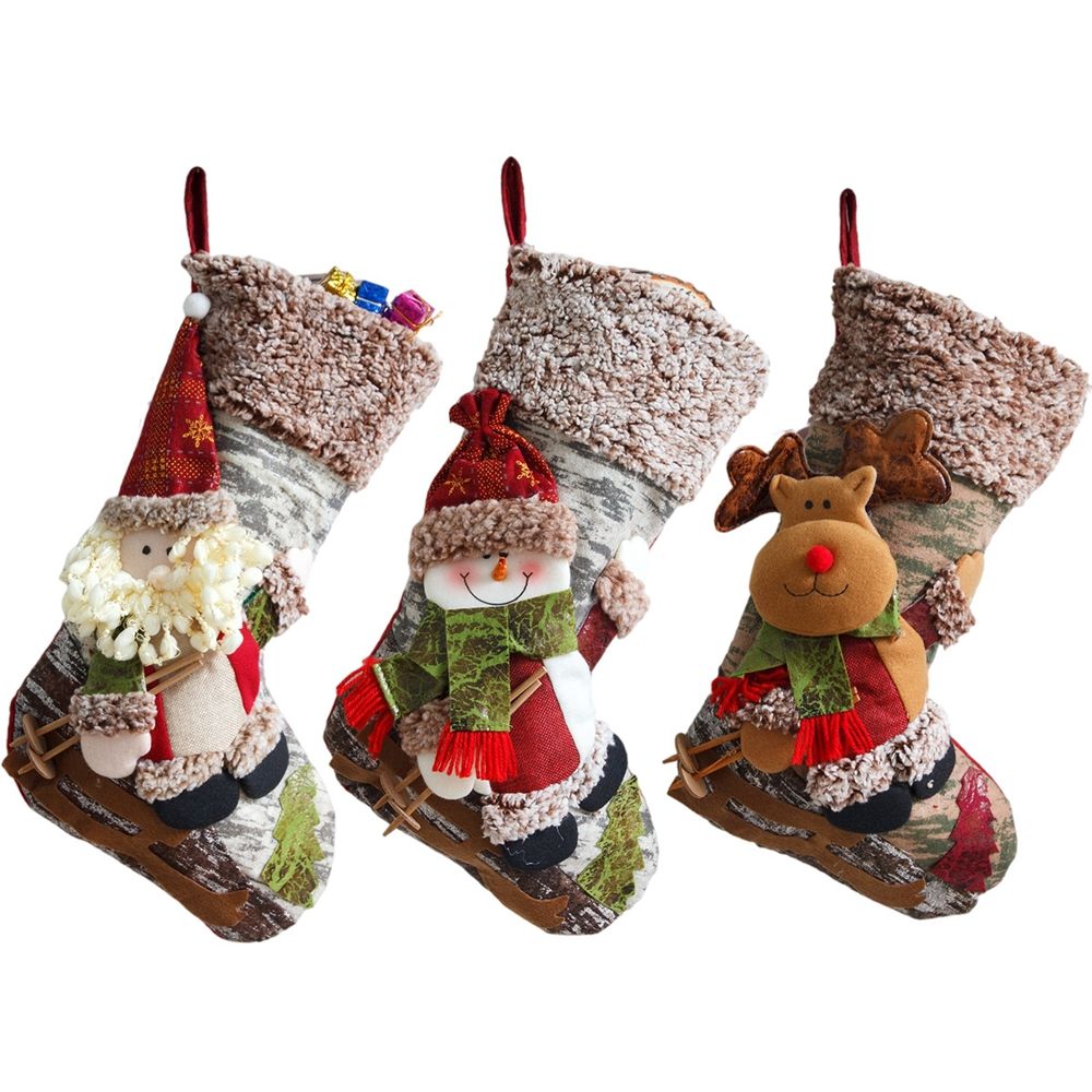 Kerstman rendier nieuwjaars gr - Christmas Stocking Hanging recensie en prijs