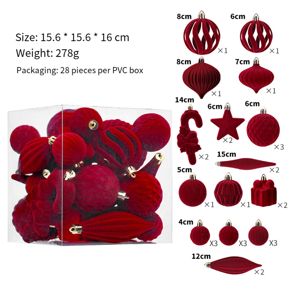    28 STKS Kerstballen Kerstb - Ornament Ball Set recensie en prijs