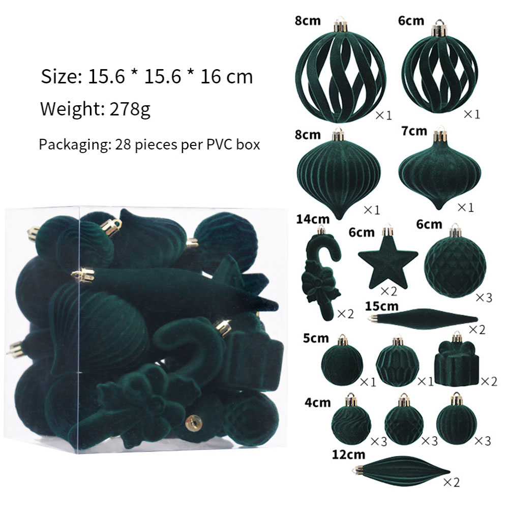    28 STKS Kerstballen Kerstb - Ornament Ball Set recensie en prijs