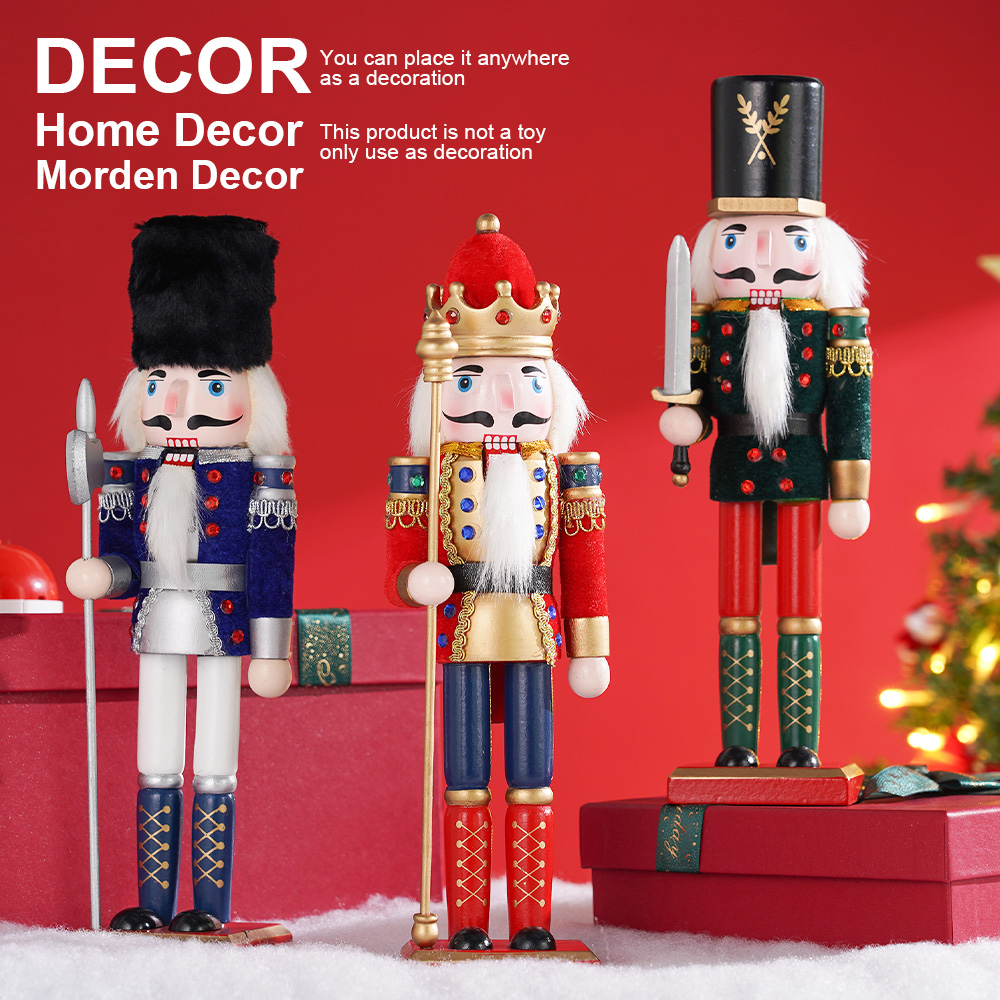 30Cm Kerst Notenkraker Houten  - Nutcracker Figurine recensie en prijs
