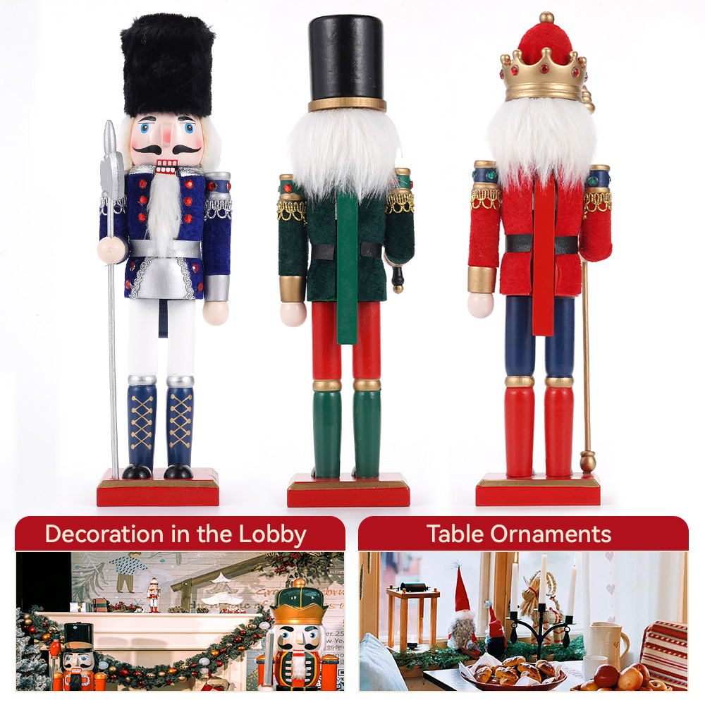 30Cm Kerst Notenkraker Houten  - Nutcracker Figurine recensie en prijs