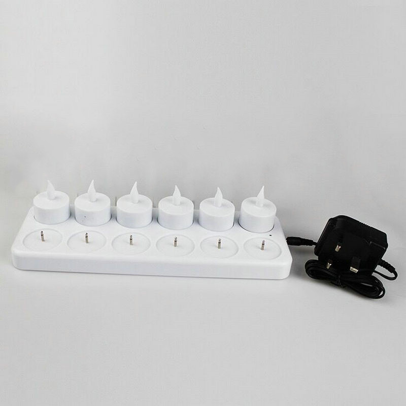 Set van 12 oplaadbare LED-kaar - Holiday Candle Set recensie en prijs