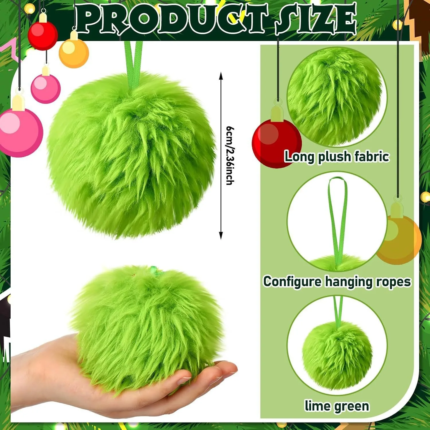 Kerst Groene Lange Pluche Bal  - Santa Hat Plush recensie en prijs