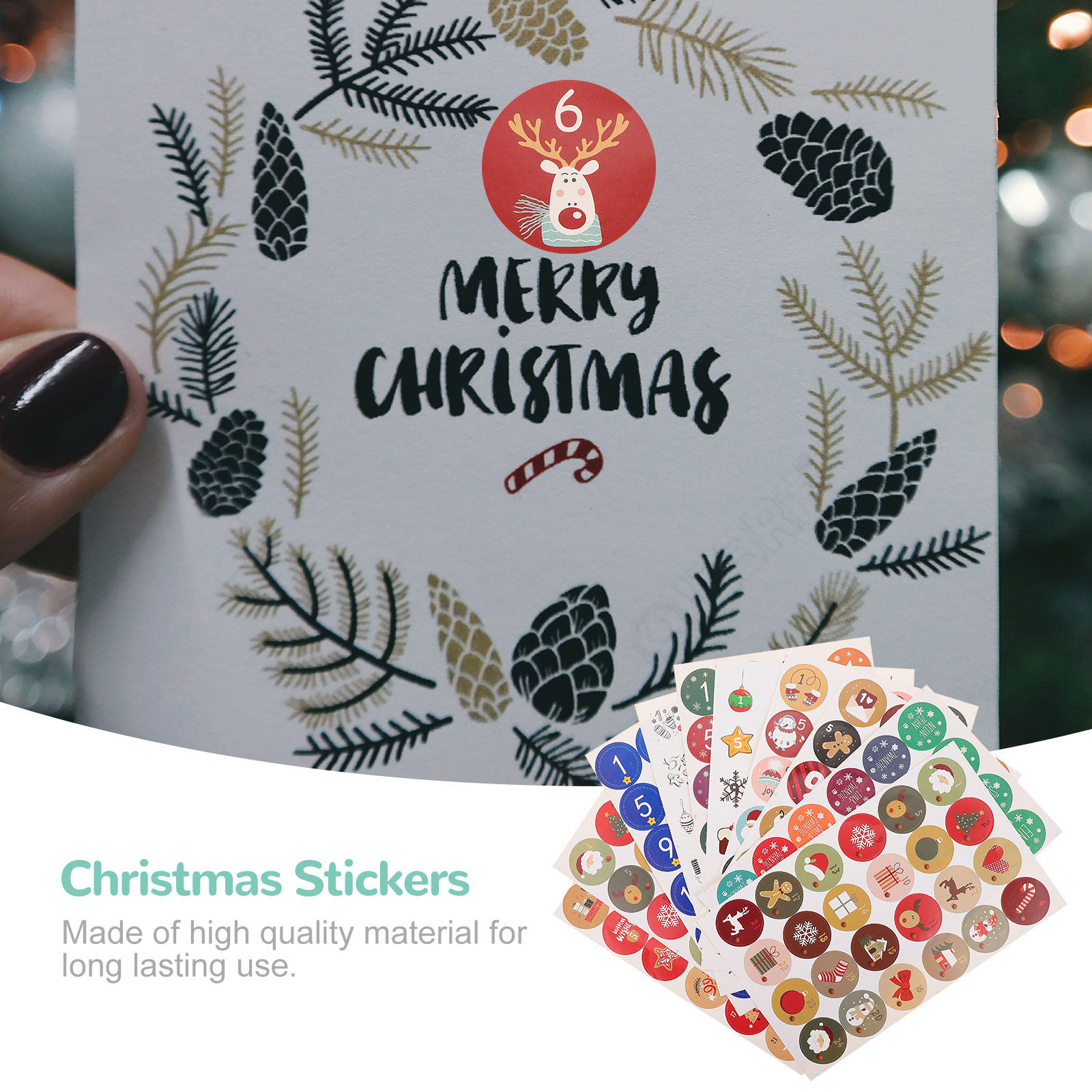 10 vellen kerstdecoratie ronde - Advent Calendar Gift recensie en prijs