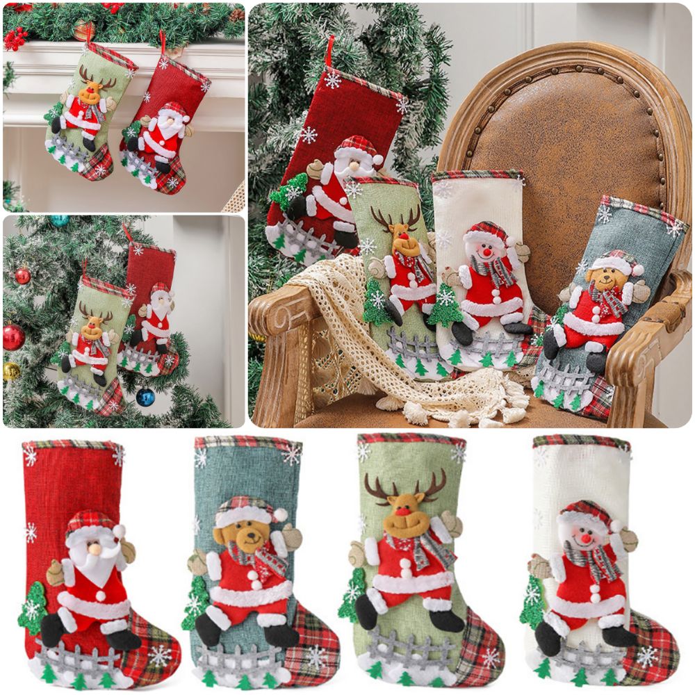 Veelkleurige kerstsok Sneeuwpo - Christmas Stocking Hanging recensie en prijs