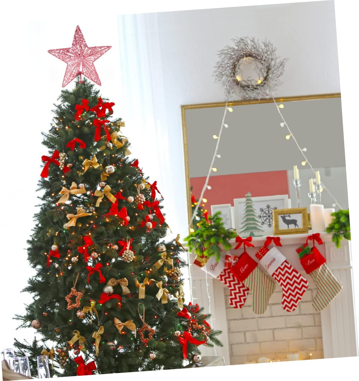 20 Kerstboom Topper Ster Goud  - Star Tree Topper recensie en prijs