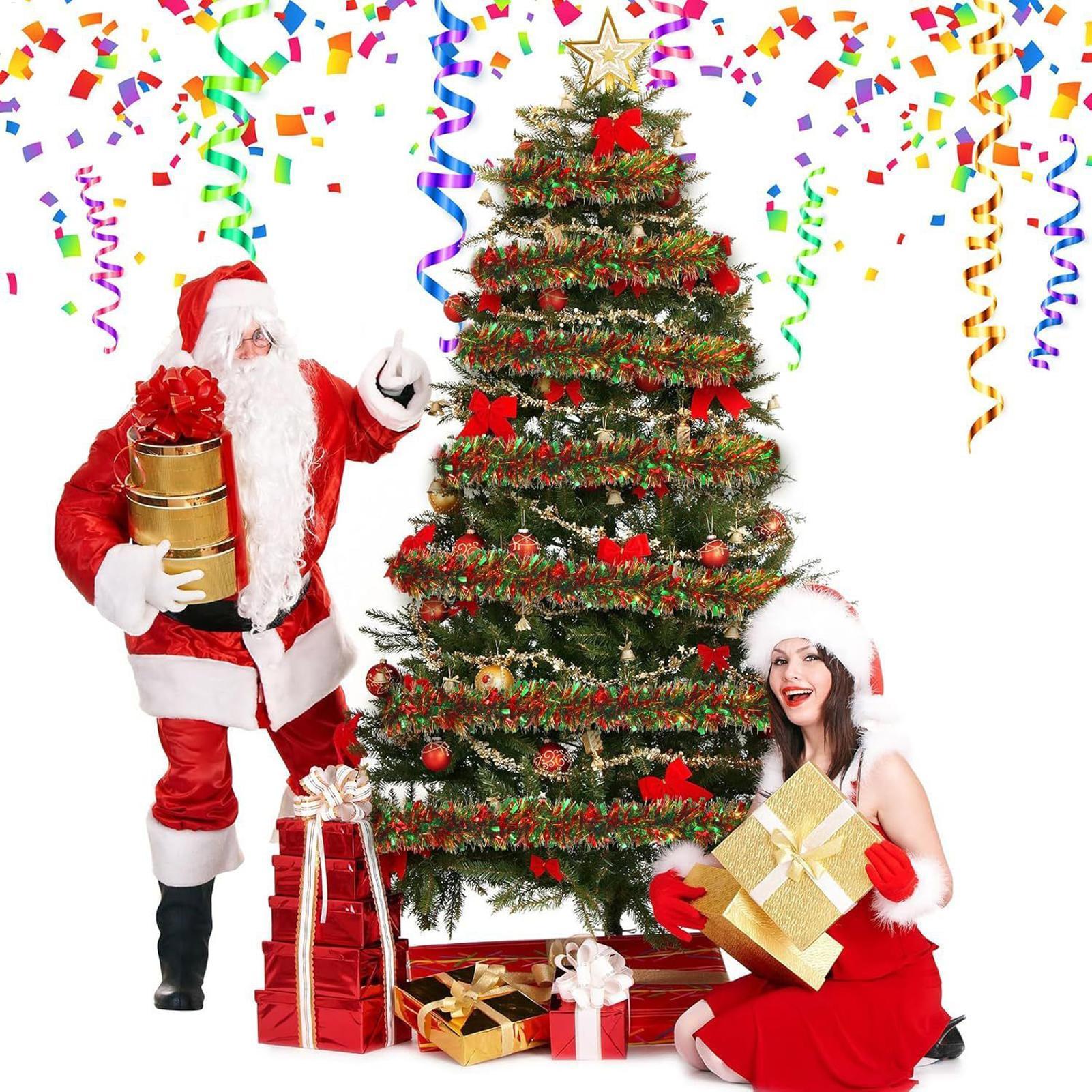 Kerst klatergoud slinger 6,5ft - Tinsel Garland Decoration recensie en prijs