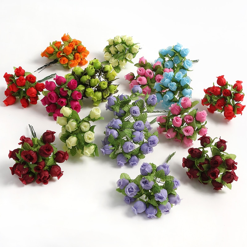 12/36/72/144PCS Rose Kunstbloe - Christmas Wreath Fake recensie en prijs