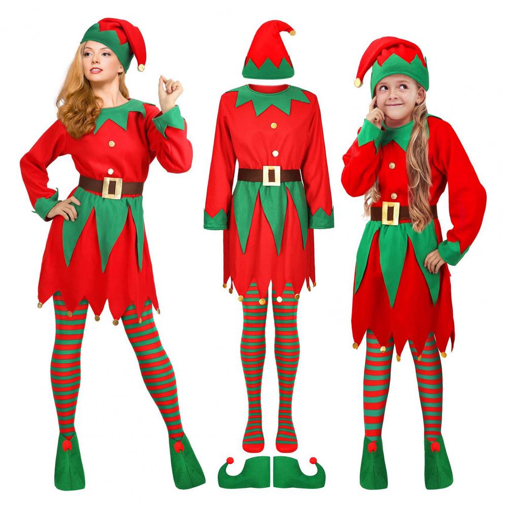 1 set kerstelf kostuum kindere - Elf Costume Christmas recensie en prijs