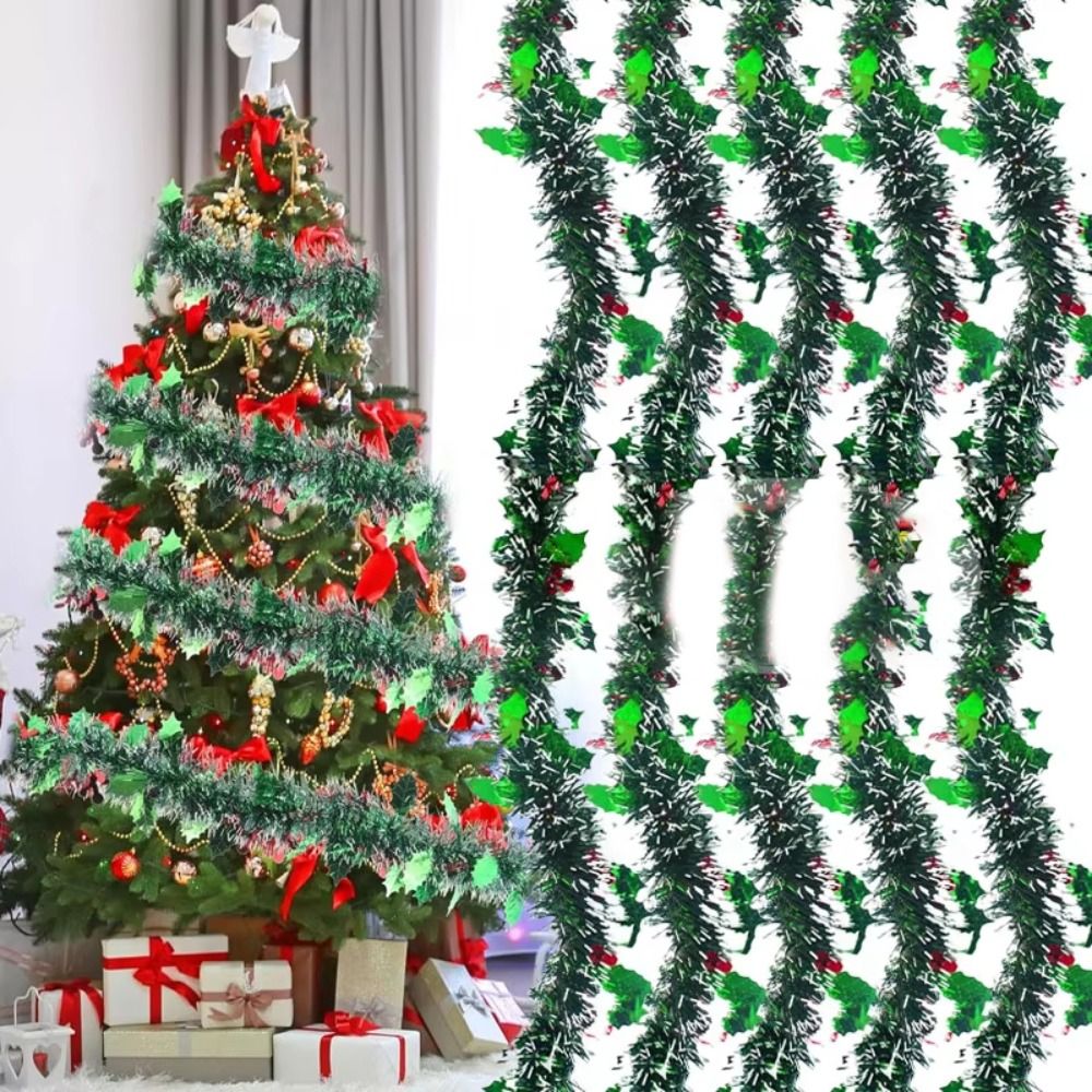 2 Stuks Herbruikbare 2M Kerst  - Tinsel Garland Decoration recensie en prijs