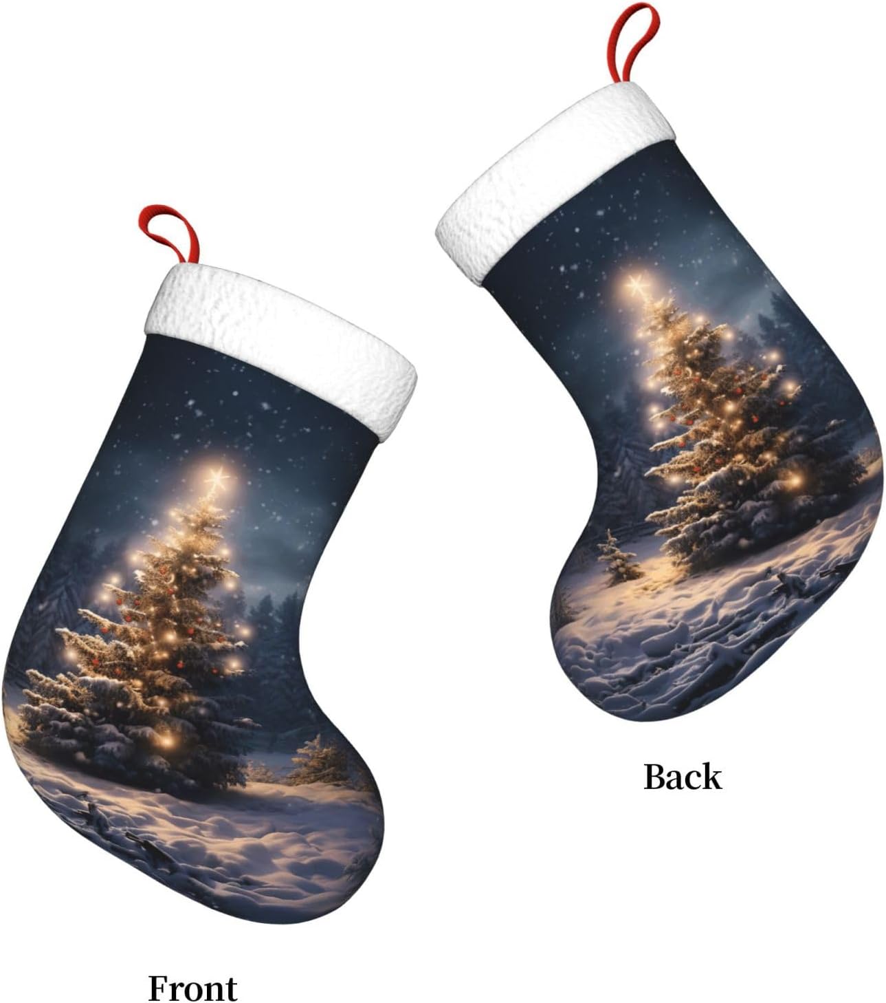 Kerstboom Sneeuw cadeau Kousen - Christmas Stocking Hanging recensie en prijs
