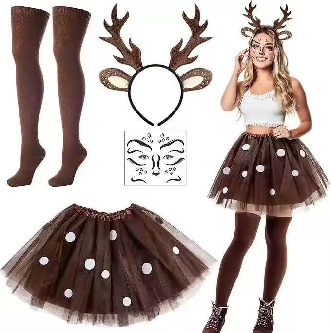 Rendierkostuumset met gewei-ho - Reindeer Antlers Headband recensie en prijs