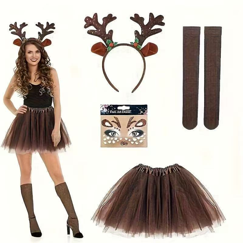 Rendierkostuumset met gewei-ho - Reindeer Antlers Headband recensie en prijs