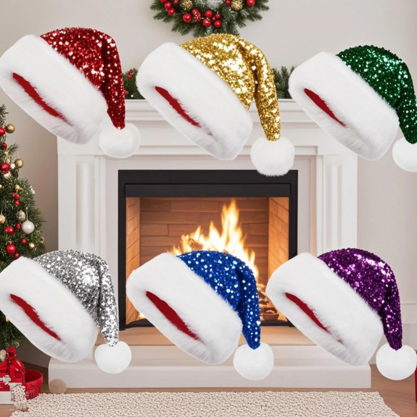Kerstmuts met pailletten, pluc - Santa Hat Plush recensie en prijs