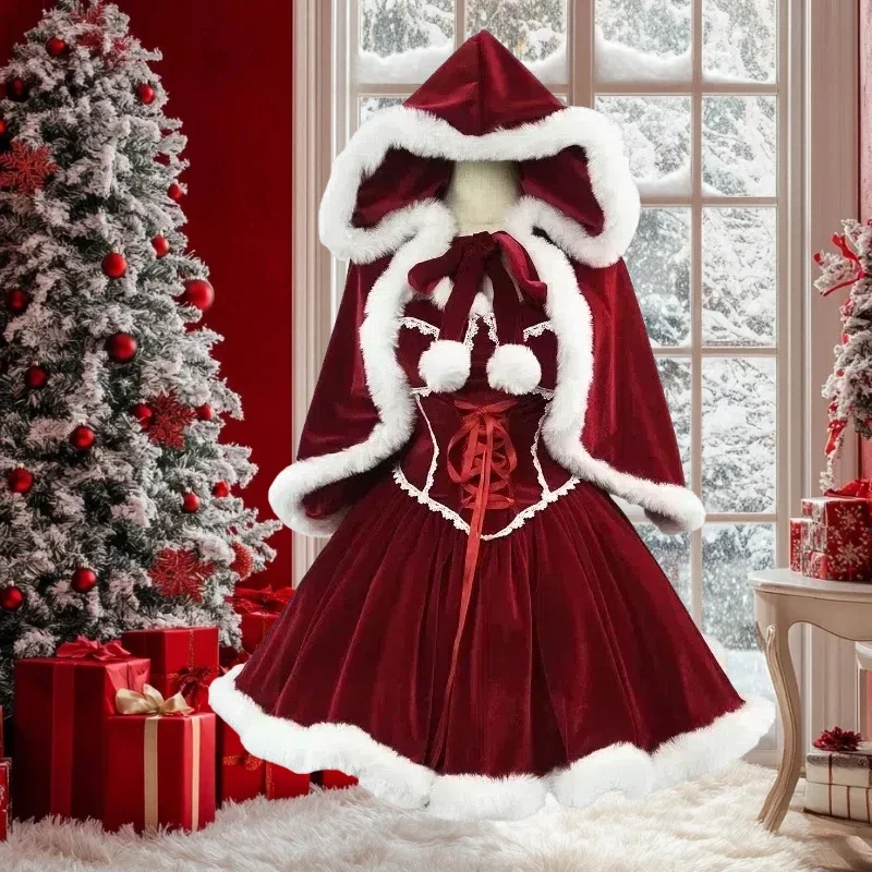 Nieuwjaar Rode Jurk Mantel Cos - Elf Costume Christmas recensie en prijs