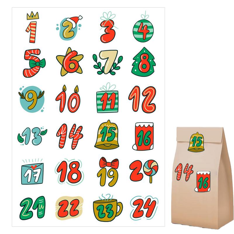 Merry Christmas Stickers Adven - Advent Calendar Gift recensie en prijs