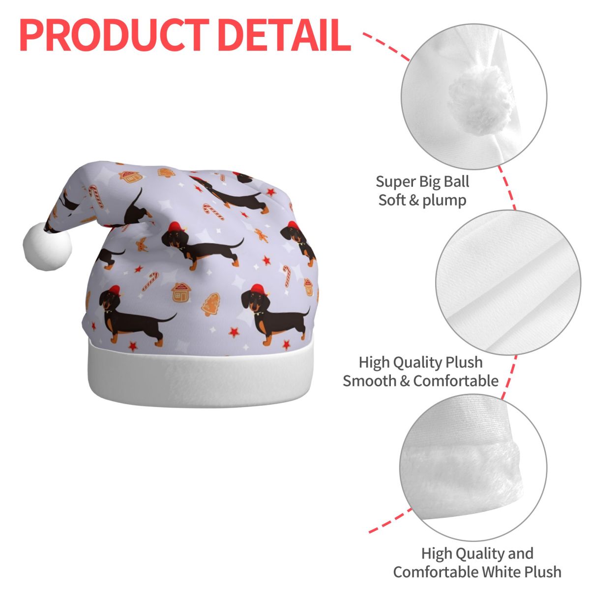 Teckel Pluche Kawaii Kerst Hoe - Santa Hat Plush recensie en prijs