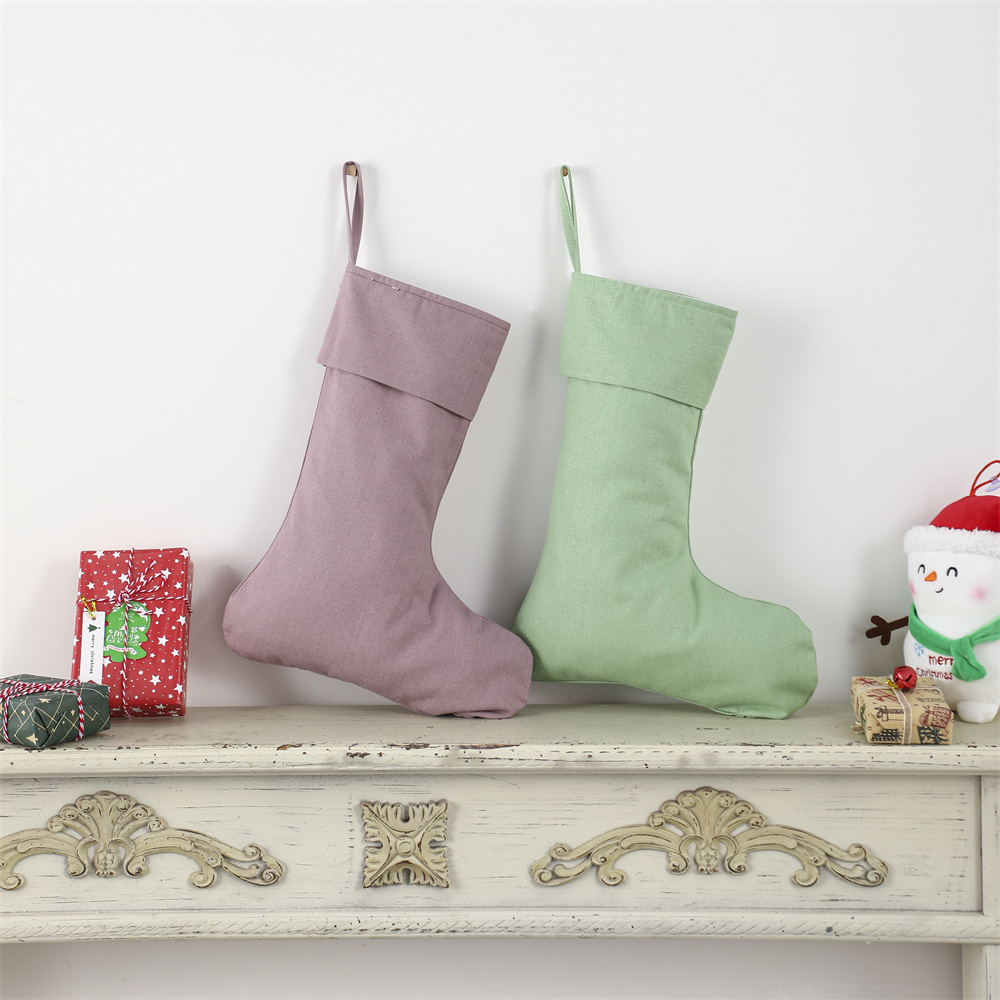Linnen kerstsokken, natuurlijk - Christmas Stocking Hanging recensie en prijs