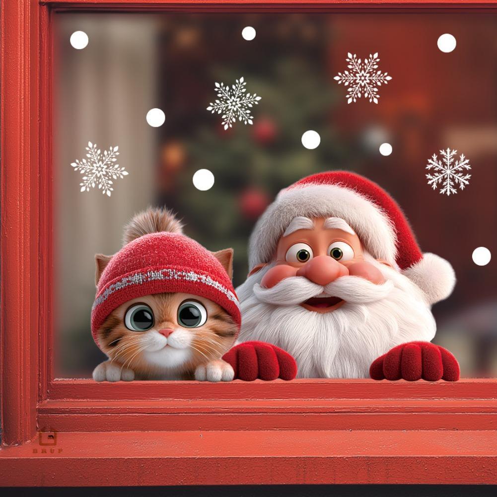 2 stks Kerst Raam Kleeft Stick - Snowflake Window Decal recensie en prijs