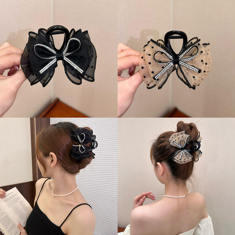 Nieuwe elegante mesh strik haa - Ribbon Bow Gift recensie en prijs