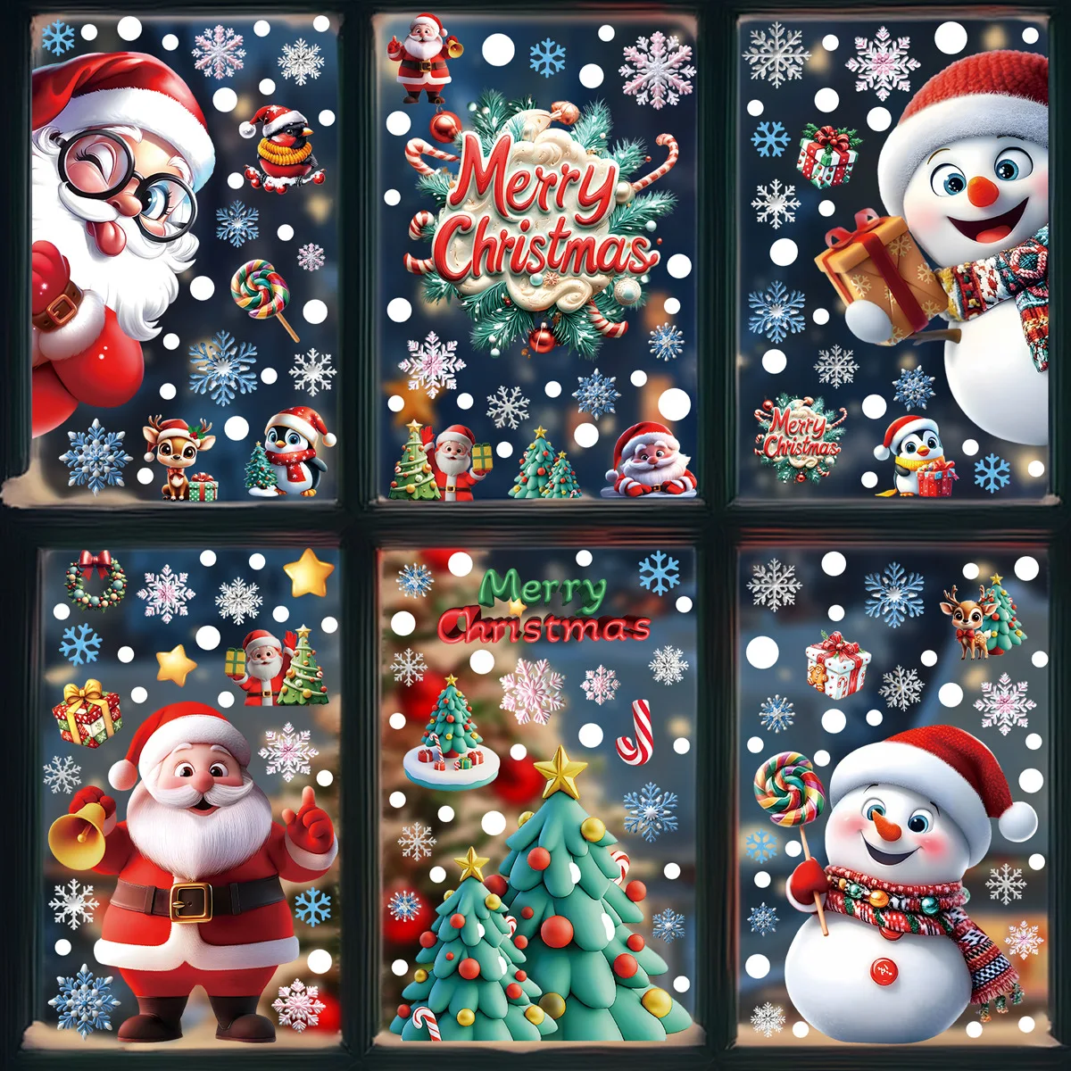 2025 Kerst statische raamstick - Snowflake Window Decal recensie en prijs
