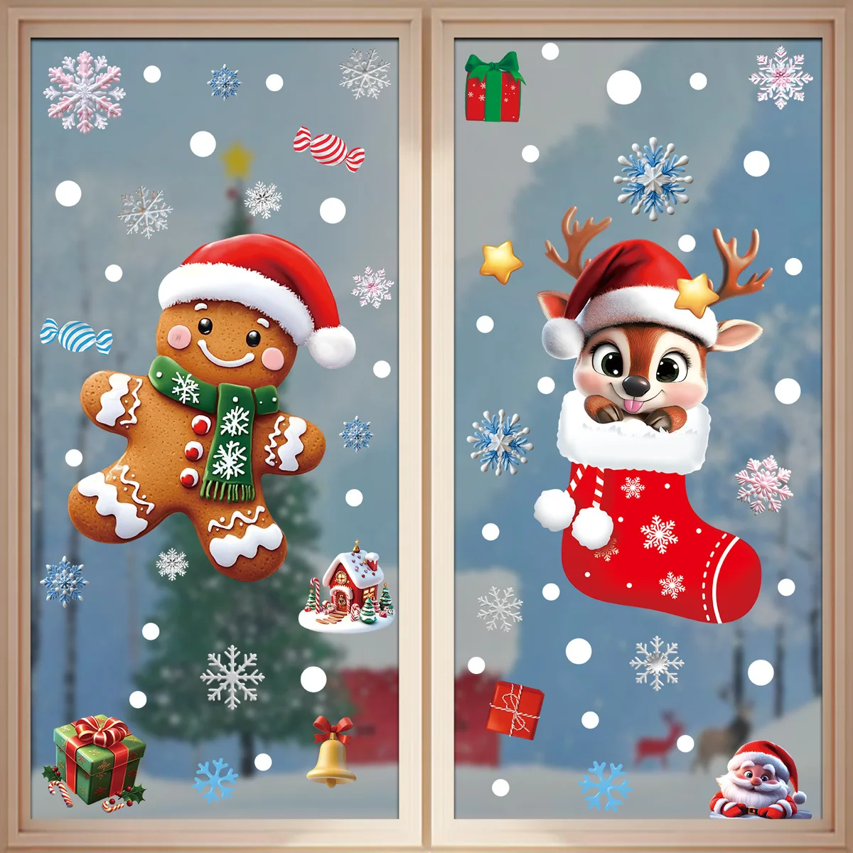 2025 Kerst statische raamstick - Snowflake Window Decal recensie en prijs