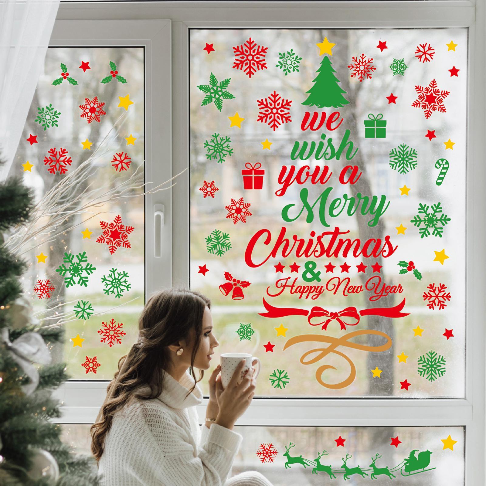 3-delige kerstmuurstickers raa - Snowflake Window Decal recensie en prijs