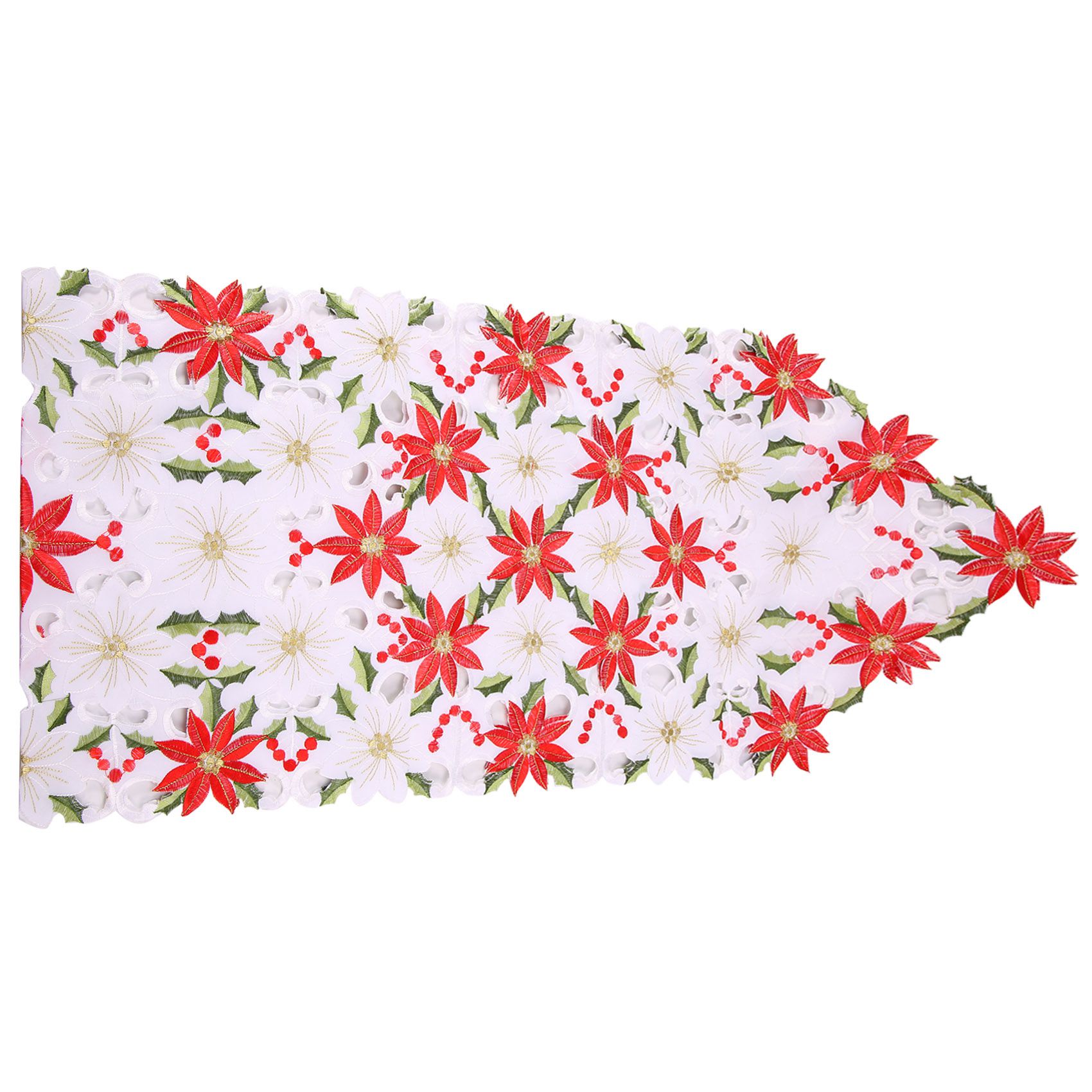 Kerst geborduurde tafelloper,  - Christmas Table Runner recensie en prijs