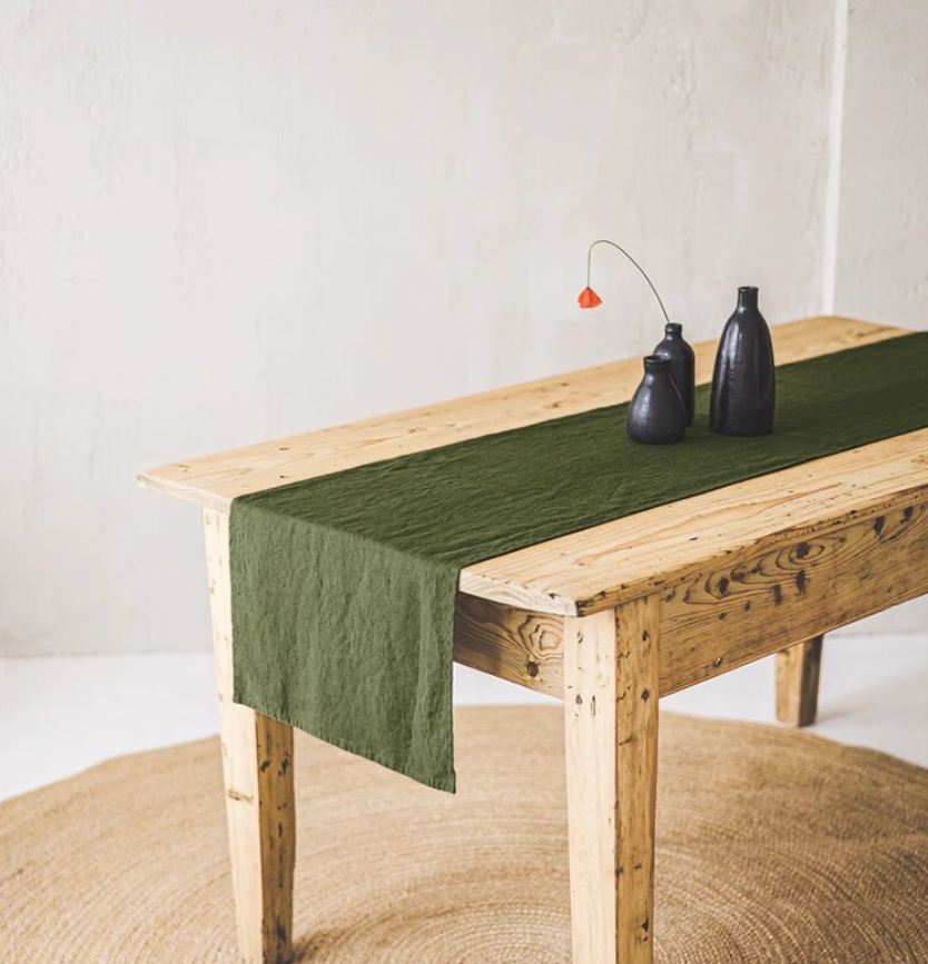 100% linnen, stonewashed tafel - Christmas Table Runner recensie en prijs