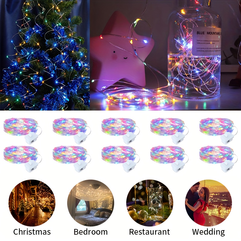 10 stuks LED-kerstverlichting, - Led Fairy String Lights recensie en prijs