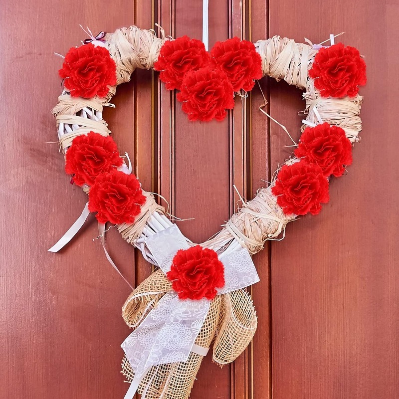 10/20 Stuks Rose Kunstbloem Ho - Christmas Wreath Fake recensie en prijs
