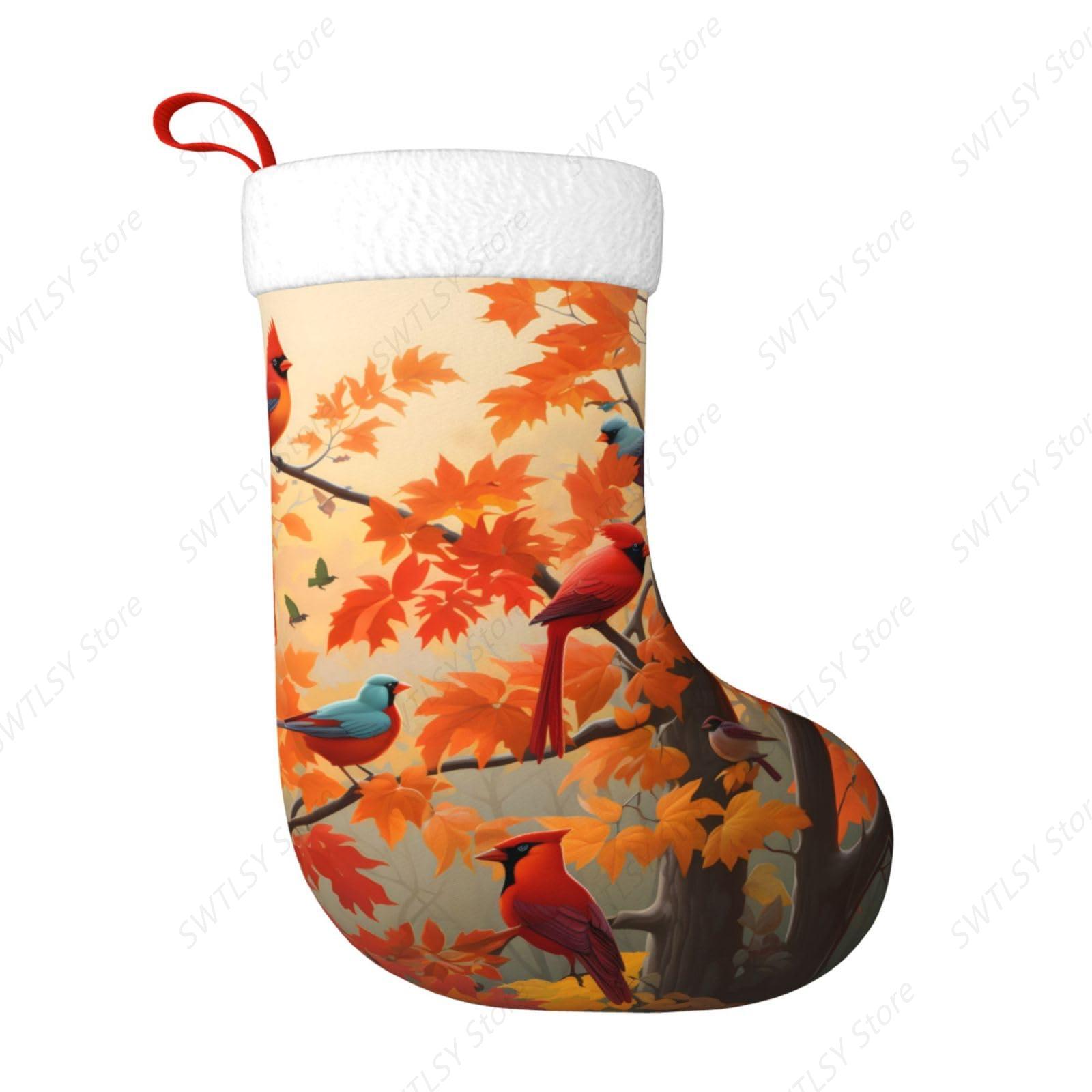 Herfst kardinaal vogels en esd - Christmas Stocking Hanging recensie en prijs