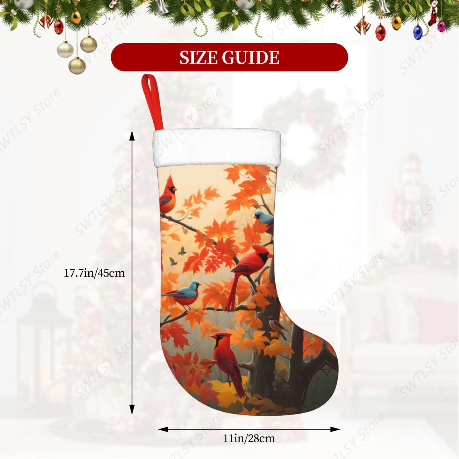 Herfst kardinaal vogels en esd - Christmas Stocking Hanging recensie en prijs