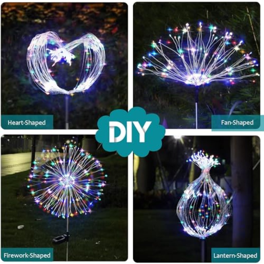 Zonne-vuurwerkverlichting, ver - Christmas Lights Outdoor recensie en prijs