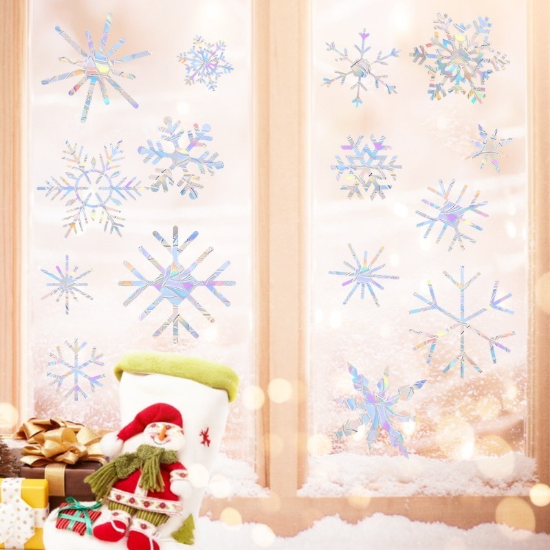 Kerst Sneeuwvlok Patroon Regen - Snowflake Window Decal recensie en prijs