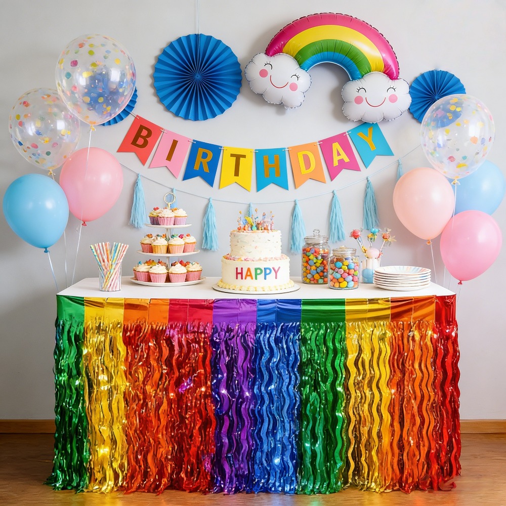 2-pack regenboogkleurige golve - Tinsel Garland Decoration recensie en prijs