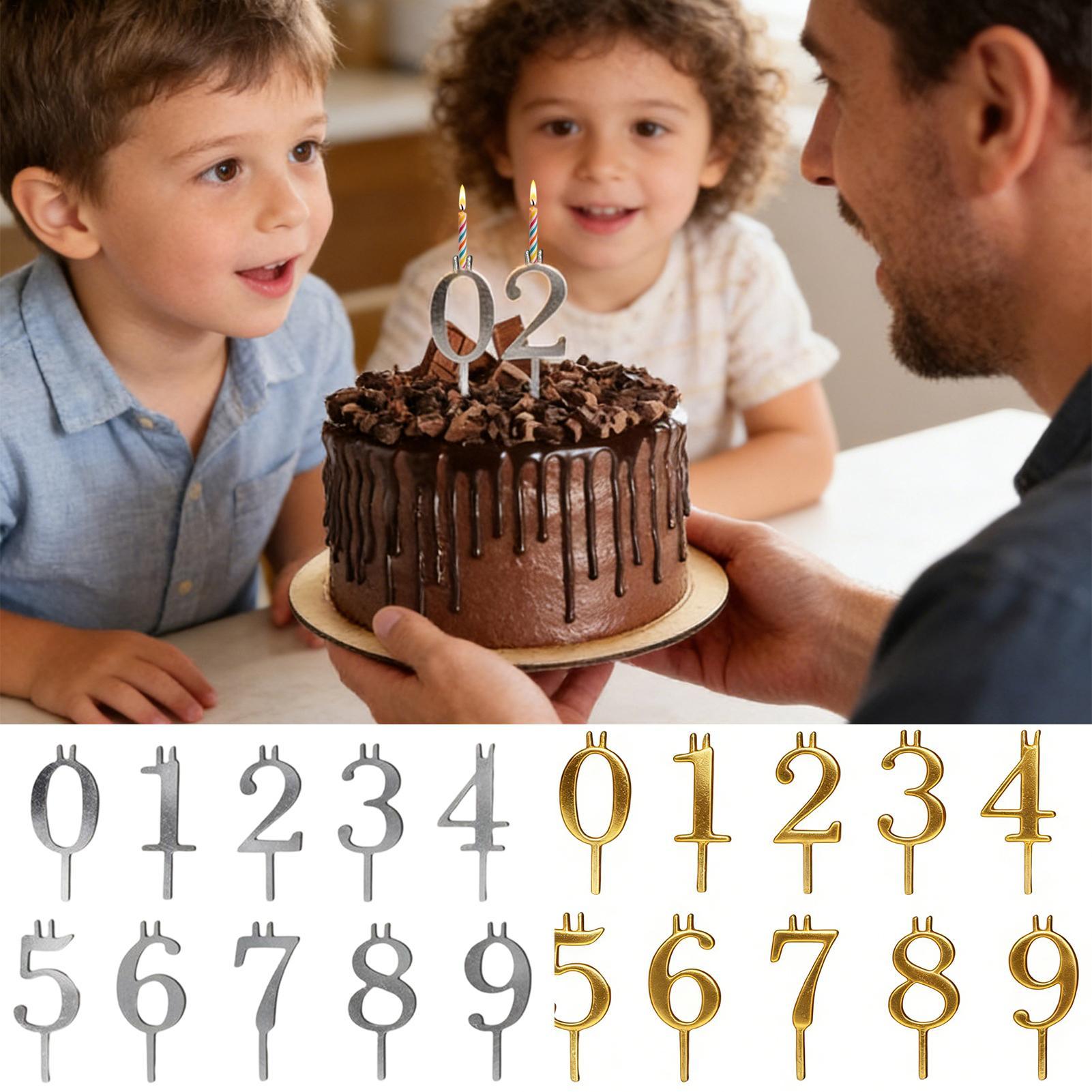 10 stuks 0-9 Nummer Cake Toppe - Holiday Candle Set recensie en prijs