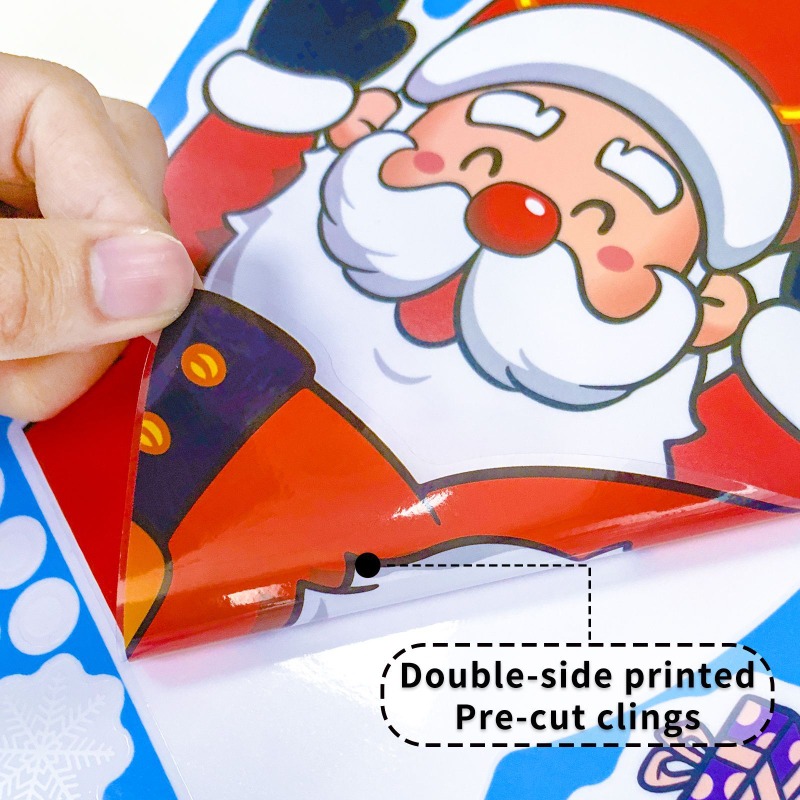 2025 Kerst decoratieve glazen  - Snowflake Window Decal recensie en prijs