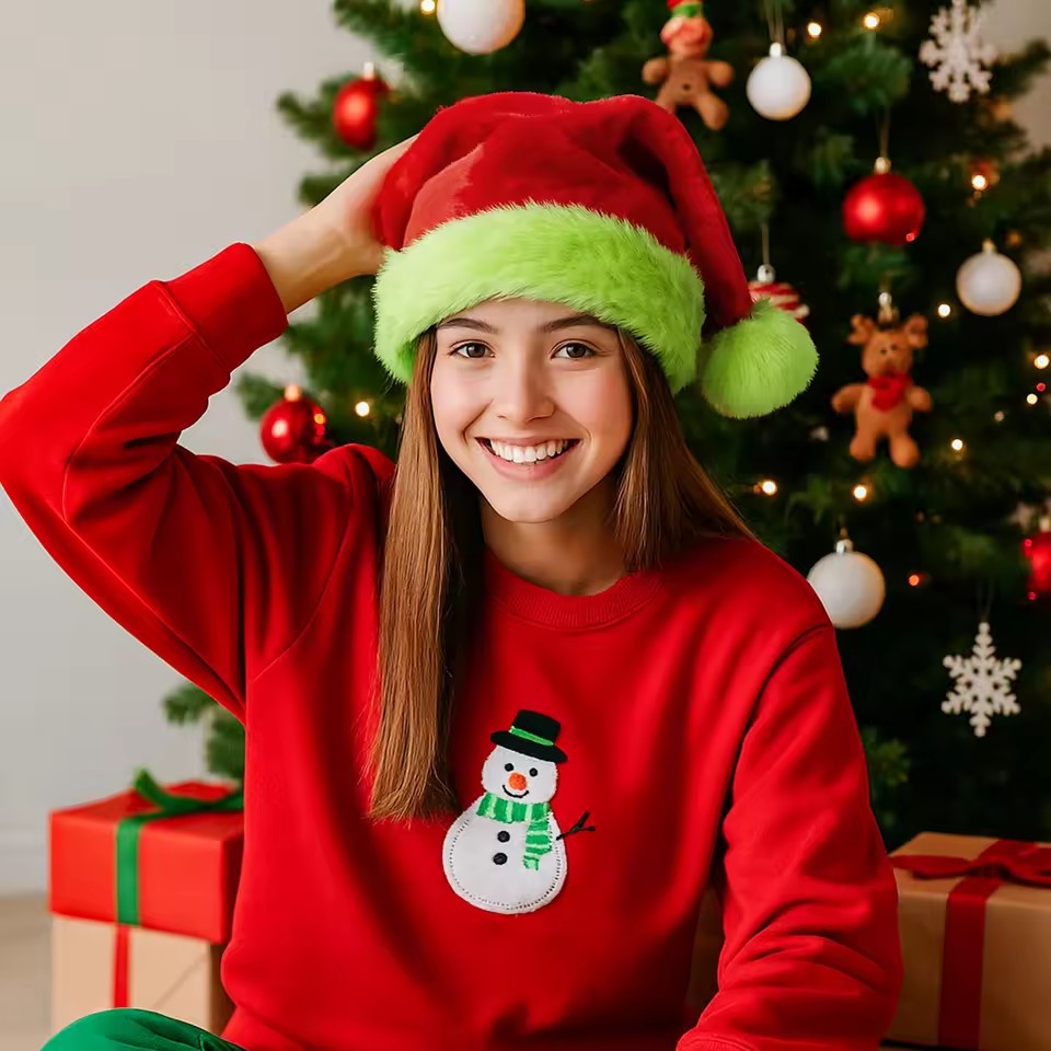 1 STUK/10 STUK Kerstmuts van p - Santa Hat Plush recensie en prijs