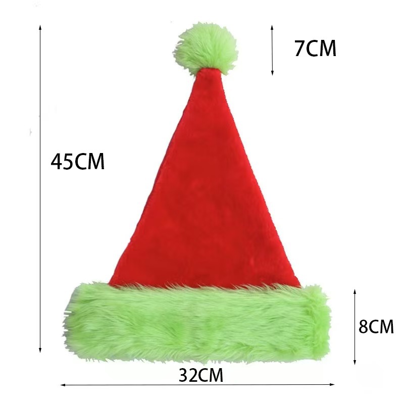 1 STUK/10 STUK Kerstmuts van p - Santa Hat Plush recensie en prijs
